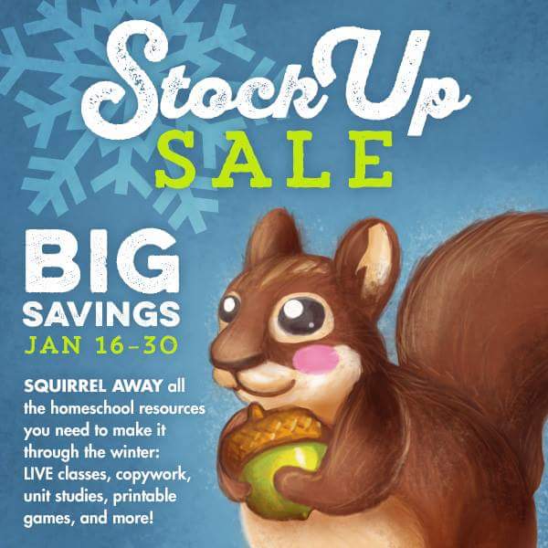 CurrClick's tweet photo. Squirrel away some great resources for 40% off at our Stock Up Sale going on NOW! https://t.co/GQEcKYv0gw  #onlineclasses  #hsconnect https://t.co/EbKZCIhJQu