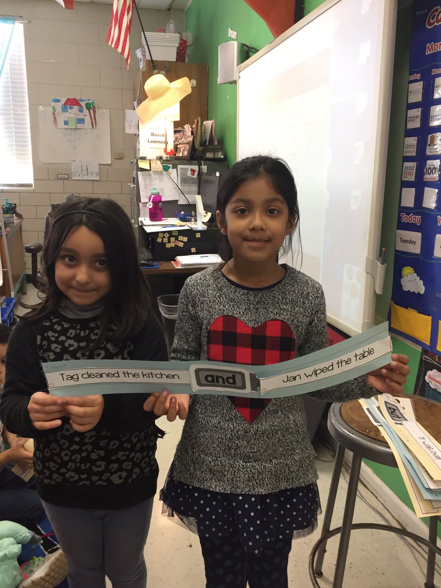 Pressler1st's tweet photo. Team building Conjunctions! #firstgrade https://t.co/bv1j4tZx5X