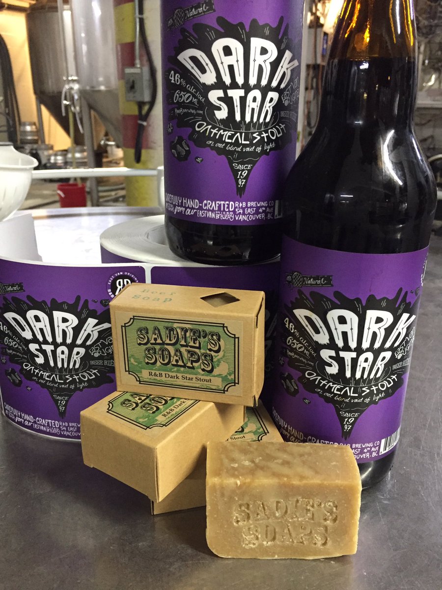 Just arrived! Dark Star oatmeal stout soap from @sadiessoaps.