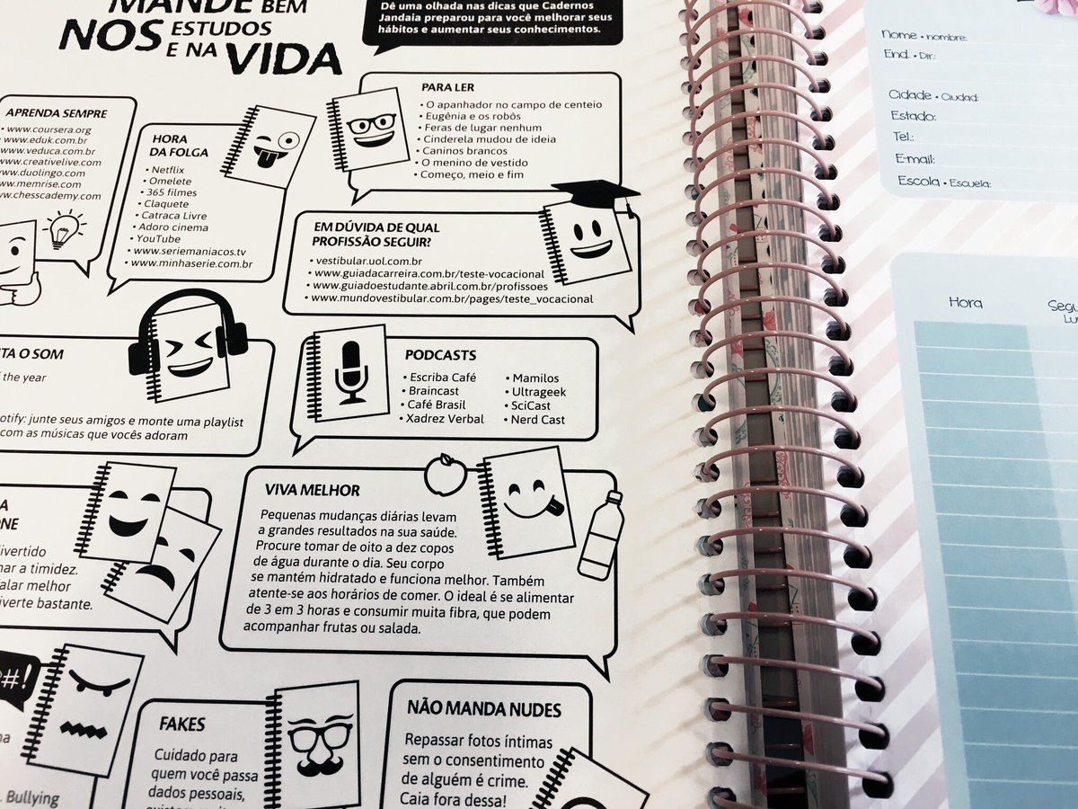 Resultado de imagem para cadernos jandaia dicas