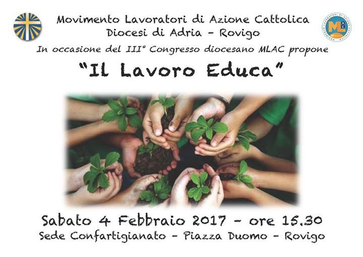 acadriarovigo's tweet photo. Il #lavoro #educa 4 Febbraio 2017 ore 15.30 se ne parlerà con #Boscoletto @OfficinaGiotto al congresso #MLAC @AC1868 https://t.co/gc2KiylfBX https://t.co/yddJyHuxaD