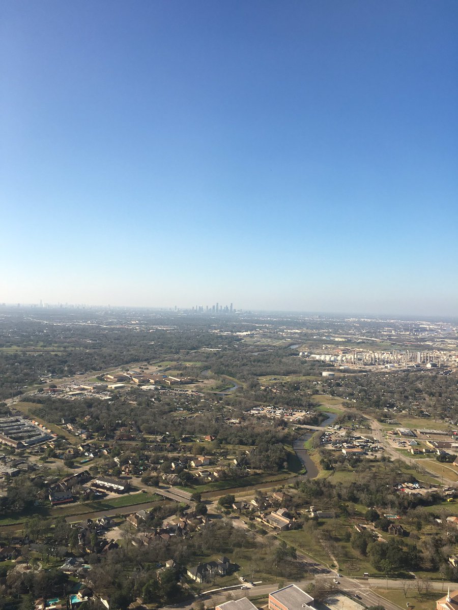 First time landing in Houston Hobby! Great view of downtown #Houston #travel