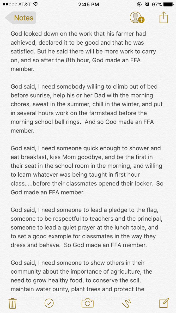 FFAmily1928's tweet photo. So God made an FFA member... https://t.co/7niH0gcUtm