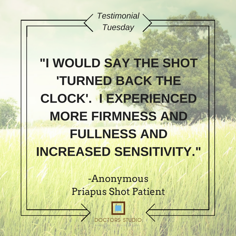 LisbethRoyDO's tweet photo. Turn Back the Clock this Tuesday! Schedule your #PriapusShot today! #TestimonialTuesday #PRP https://t.co/iX4SyCbdEf