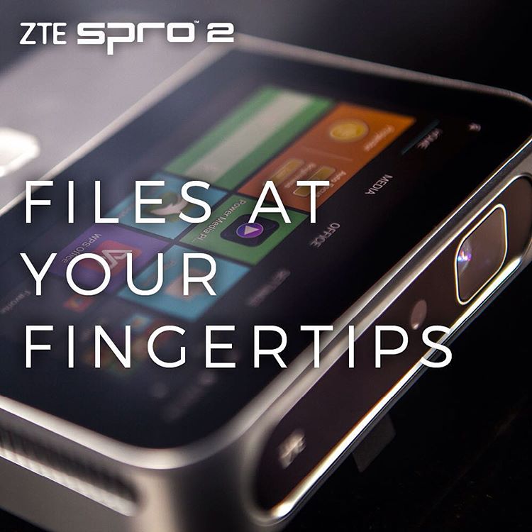 ZTE_Canada's tweet image. Still #presenting off your laptop? Time to up your game with the #Spro2 projector.