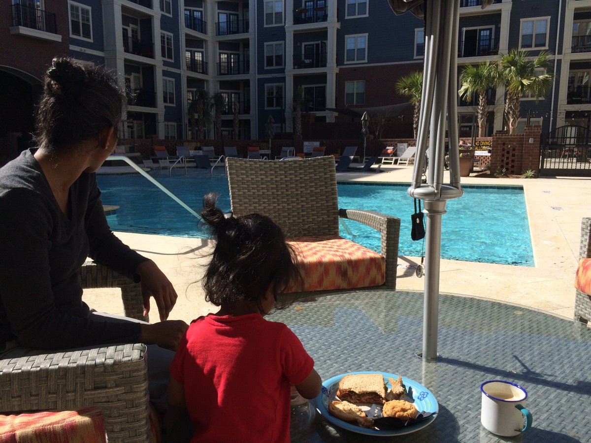 Will update again soon, life keeps us busy, (toddlers are work!). Random Monday pool side lunch in honor of nice weather in Charleston SC