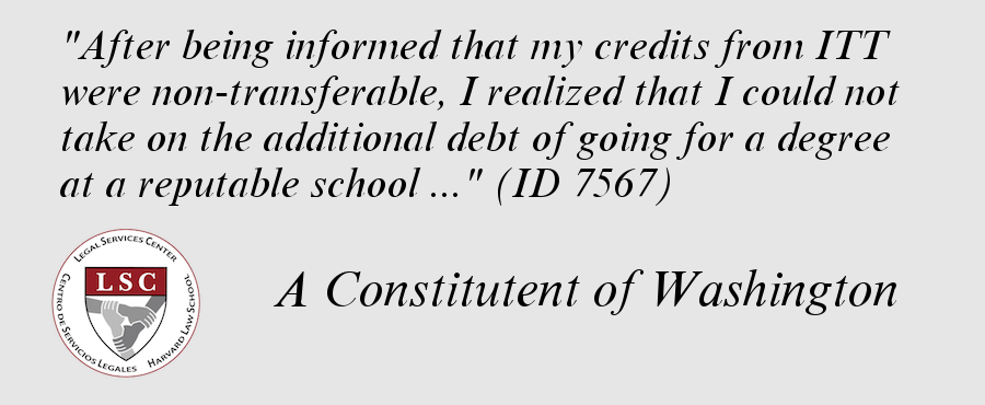 LSCatHarvardLaw's tweet photo. @PattyMurray Testimony abt #TheRealITT frm your constituents RT @USEdGov if you support ITT students #4Profit https://t.co/GuYSQxqIo0 https://t.co/dP9nNlkkmP