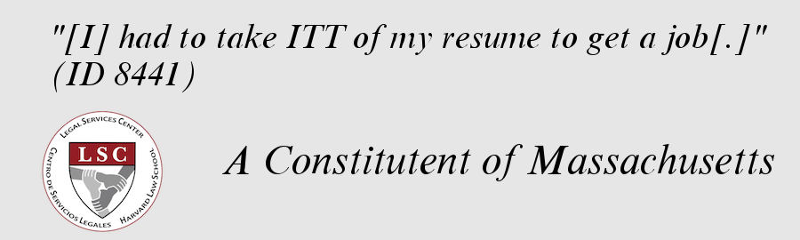 LSCatHarvardLaw's tweet photo. @SenWarren Testimony abt #TheRealITT frm your constituents RT @USEdGov if you support ITT students #4Profit https://t.co/zR70teiLAM https://t.co/6fljv233a6