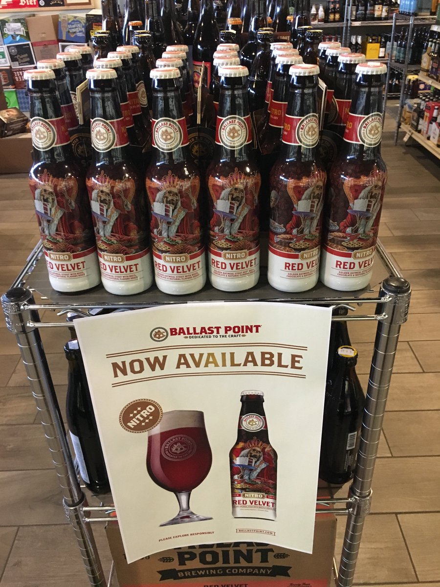 You should drink your cake for dessert. Red Velvet Nitro from Ballast Point is now available!