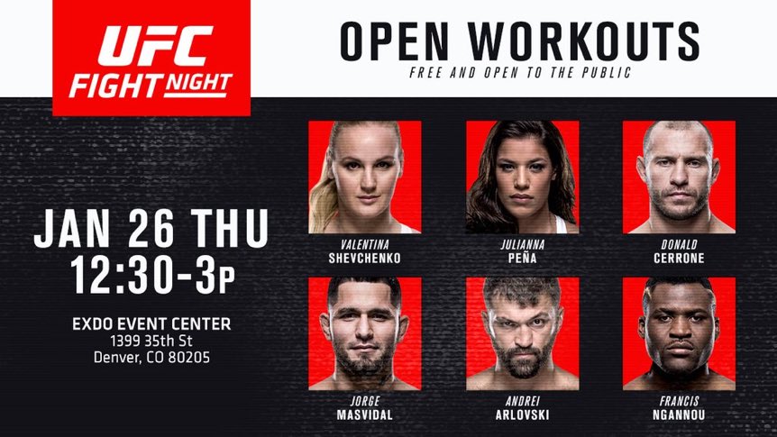 See y'all at open workout!! #UFCDenver π€