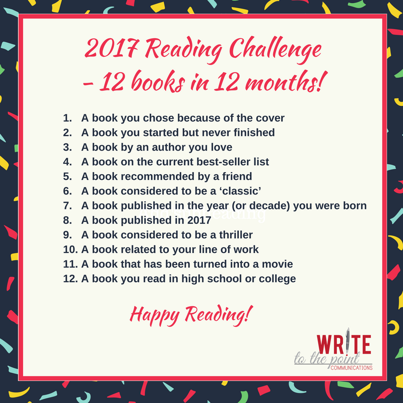 MelbHealthWrite's tweet photo. Want to read more this year but don't know where to start? Start with our list! #writetothepoint #healthwriting #2017readingchallenge https://t.co/YBqzaXc5C2