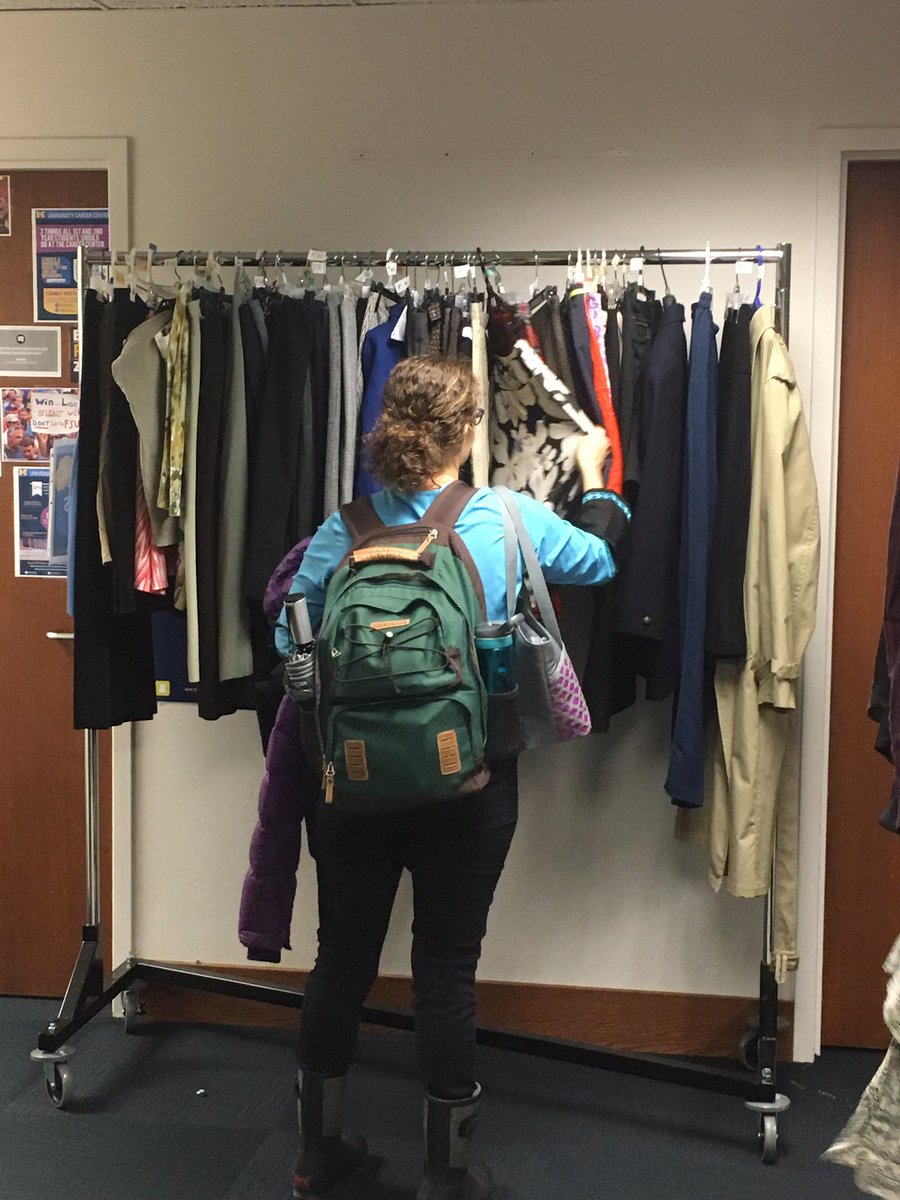 careercenter's tweet photo. Great interacting w/ the 226 @UMichStudents who dropped by today's #ClothesCloset event for free professional attire 💙💛#BuildYourBrandUMich https://t.co/JOB9kUTAO7