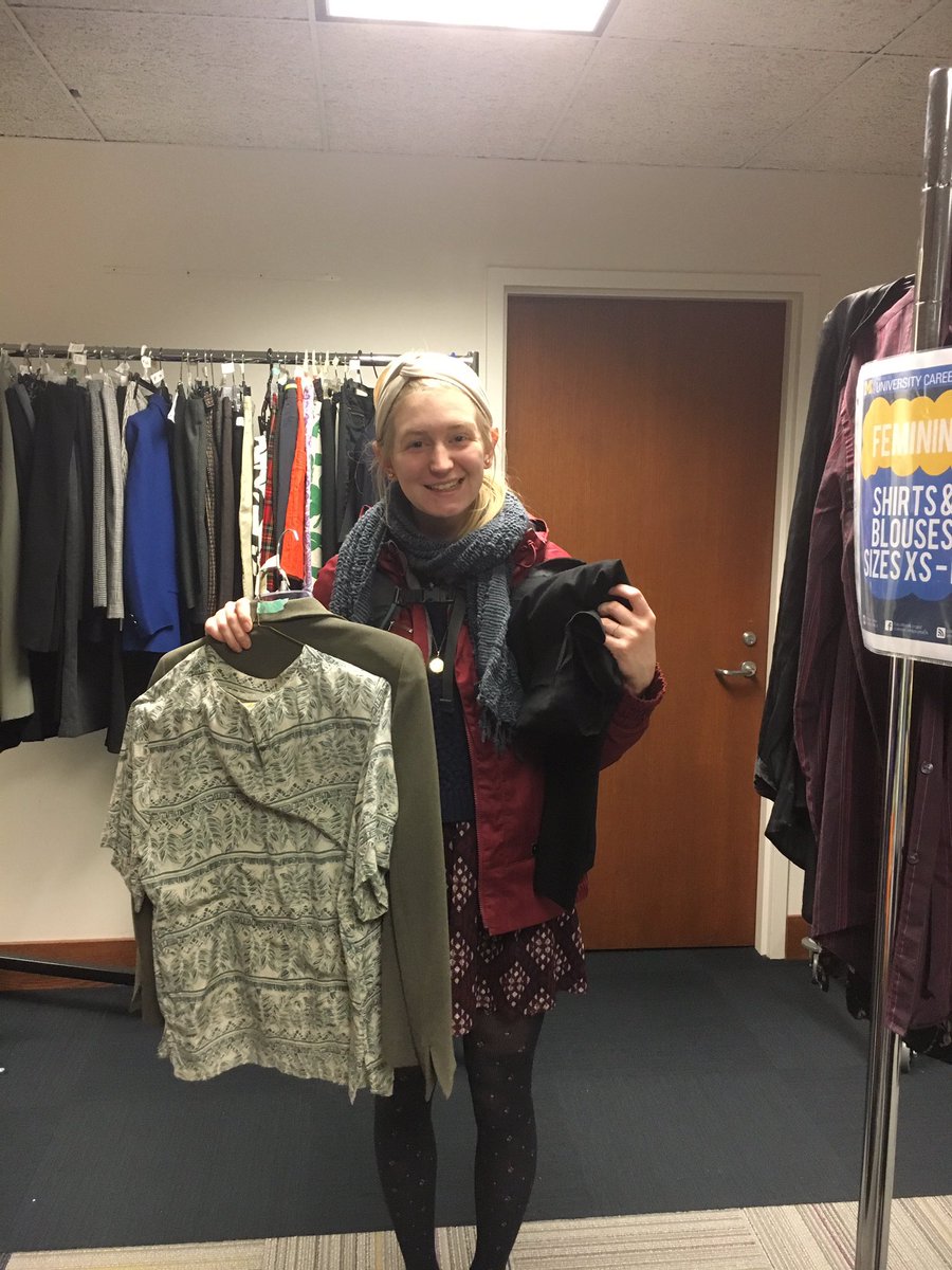 careercenter's tweet photo. Great interacting w/ the 226 @UMichStudents who dropped by today's #ClothesCloset event for free professional attire 💙💛#BuildYourBrandUMich https://t.co/JOB9kUTAO7