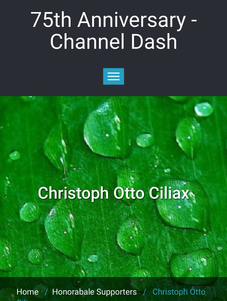 ChannelDash75's tweet photo. Words of Support from Christoph #Ciliax to the initiators of #ChannelDash75 https://t.co/vaDpJXq4aT https://t.co/5Ivsuskcu6
