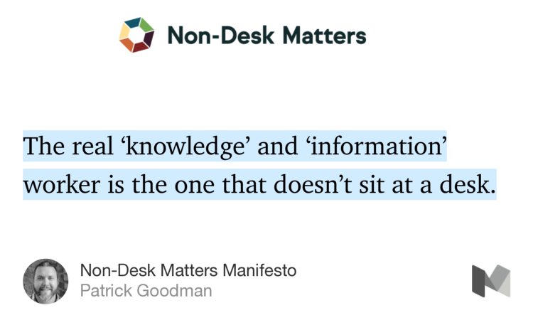 _patrickgoodman's tweet photo. “Non-Desk Matters Manifesto” — @_patrickgoodman https://t.co/oyzQe8ib1a https://t.co/mCbbS1n7AK