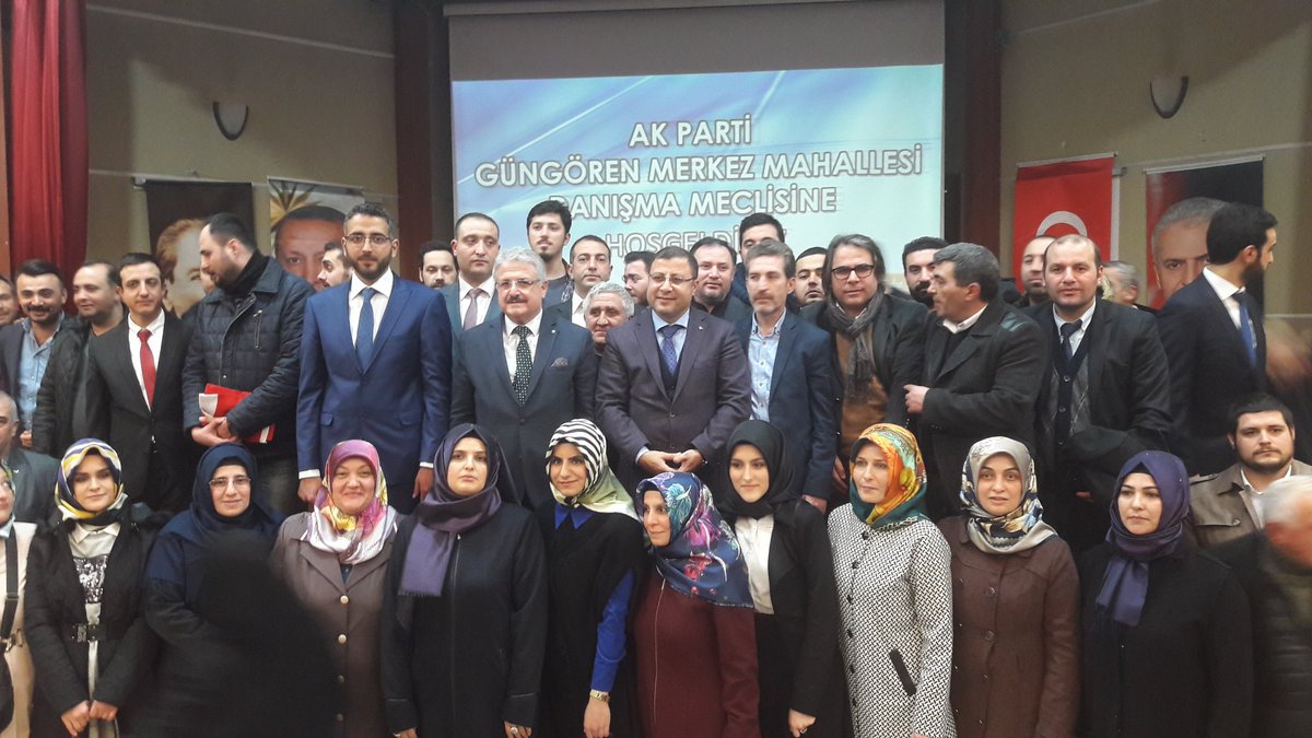 <a href="/AkPartiGngren/">AK Parti Güngören</a> Merkez Mah.Danışma Meclisimiz Çok Yoğun Katılımla İlçe Bşk.Sn. <a href="/ercsever/">Ercüment Sever 🇹🇷</a> 'in coşkulu konuşmasıyla gerçekleşti. <a href="/SelimTemurci/">Dr. Selim Temurci</a>