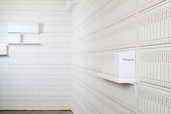 18thStreetArts's tweet photo. A shout-out to Michael Mandiberg @LACMA! How many volumes would it take? @mandiberg #PrintWikipedia #bigdata https://t.co/XcH9hOfqRf https://t.co/VSossRgMRI