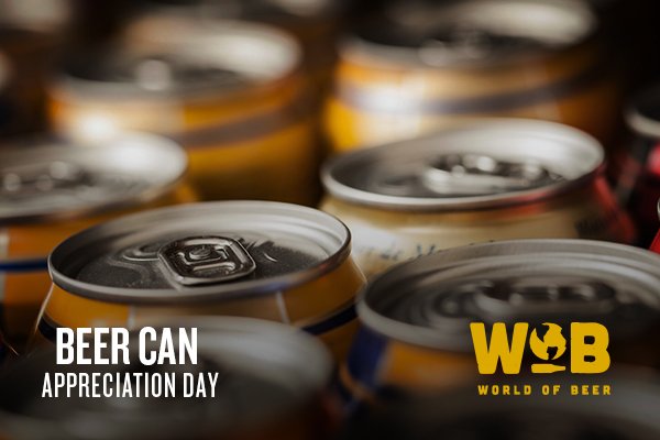 WOB_USA's tweet photo. Happy #BeerCanAppreciationDay! Enjoy 25% off select cans today (where legal) at participating taverns! https://t.co/b5NrRgq6qW