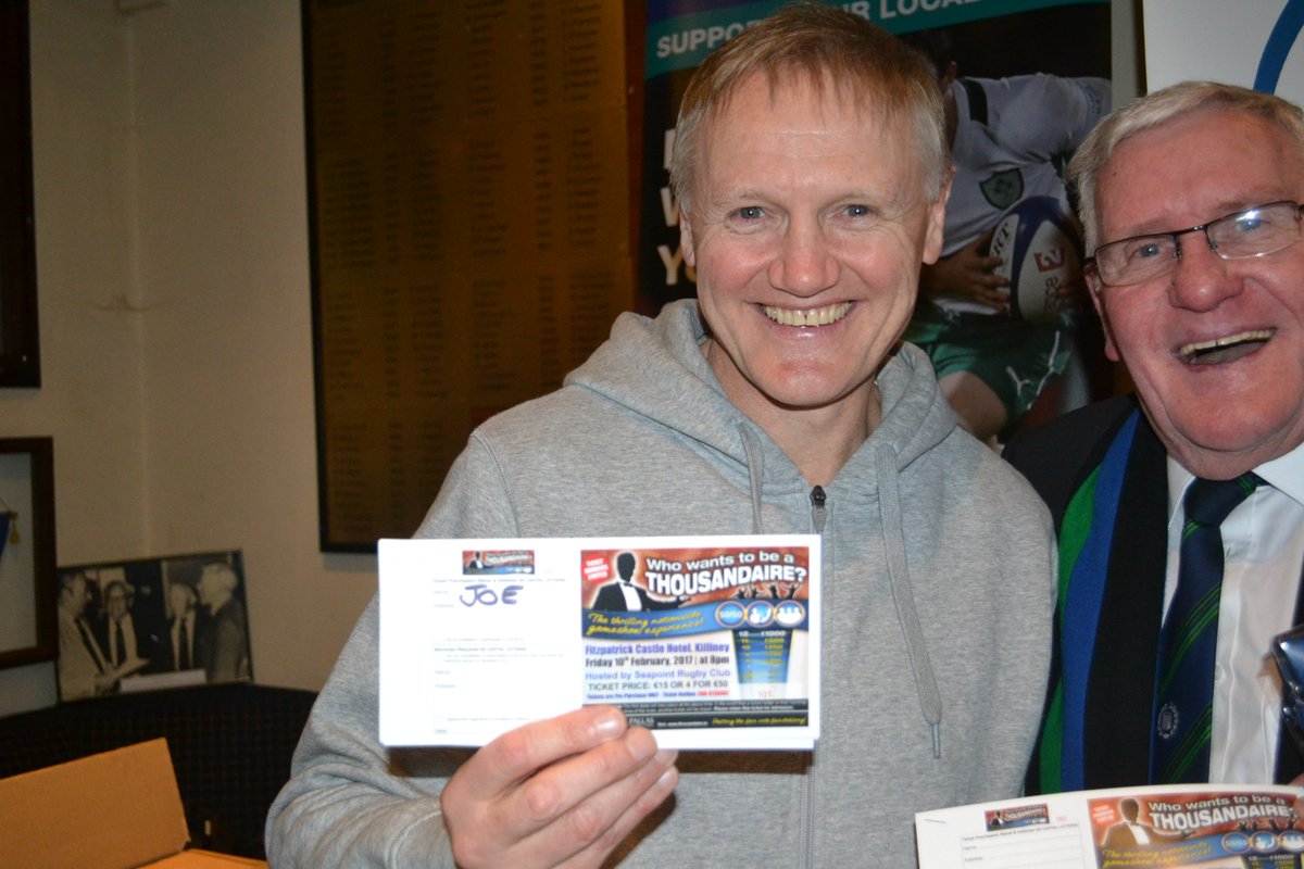 Seapoint1000er's tweet photo. JOE'S GOT HIS TICKET - HAVE YOU???? @seapointrfc https://t.co/8z9SEEmod1