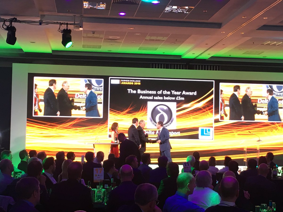 MIAmotorsport's tweet photo. Congratulations to @DeltaMotorsport for winning the Business of the Year Award (Up to £5 million of sales) sponsored by @LestercastLtd https://t.co/1TqvxQfCO4