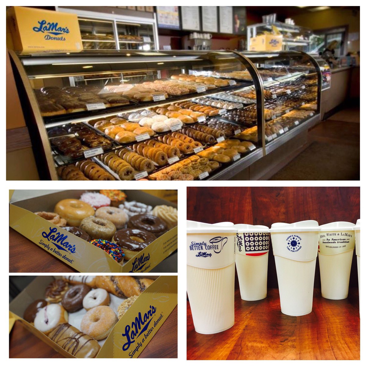 LaMarsDonuts's tweet photo. First giveaway of 2017 😁
Want a 16oz LaMar's cup &amp; FREE dozen donuts? RT tis message &amp; follow to win. 10 Winners picked Monday morning! 1/16 https://t.co/K14EhCYuXk