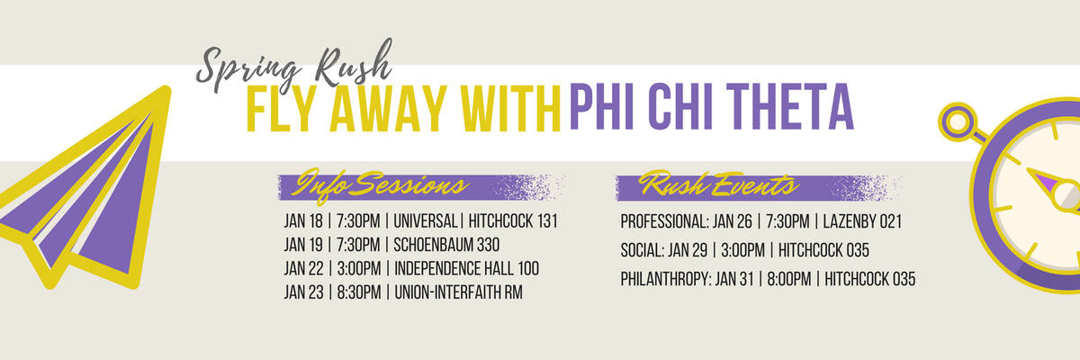 PhiChiThetaOSU's tweet photo. Happy first week back, buckeyes! Here is our Spring Recruitment schedule. Can't wait to see everyone there! #rushpct #flywithus https://t.co/a9VbiMNsj7