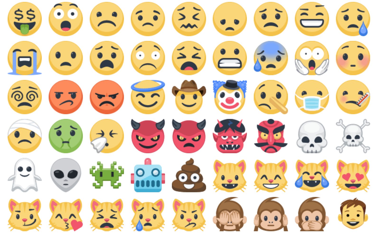 emoticons list for facebook