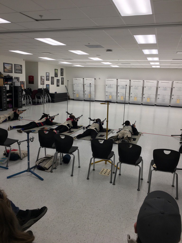 Hosting our 1st rifle competition in our new ROTC facility range!!