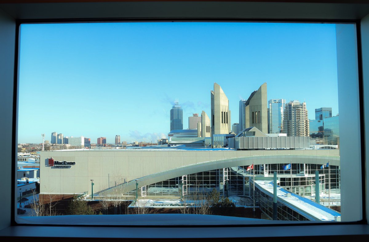 TeamSPMD's tweet photo. Beautiful view of our beautiful school. @MacEwanU parkade top-level offers a gorgeous view of Edmonton's downtown core. #BCSC202B #TeamSPMD https://t.co/irs2FjmZet