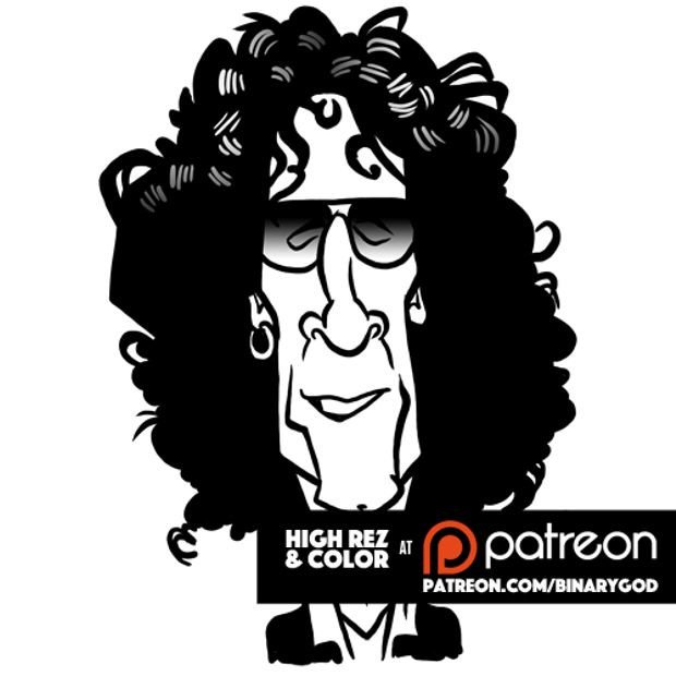 Jan 12: Happy birthday Howard Stern!
Color and goodies at 
Pop art at  