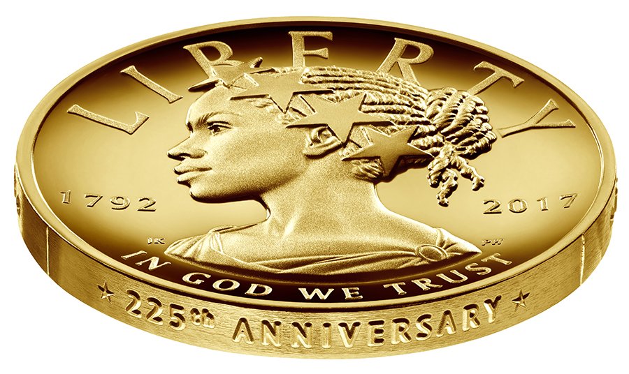 2017 $100 1 oz. HR Proof Gold American Liberty Edge