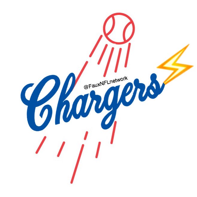 FauxNFLnetwork's tweet photo. Other designs the @Chargers were considering. https://t.co/emONU8KZLi