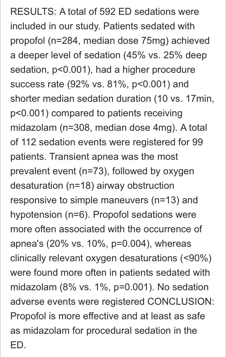 Propofol: more effective &amp;at least as safe as midazolam for #PSA
bit.ly/2iMyep6

Study by <a href="/drLameijer/">heleenlameijer</a> <a href="/FemkeFriesema/">𝔽𝕖𝕞𝕜𝕖 𝔹𝕖𝕚𝕛𝕖</a> @ewoudterAvest