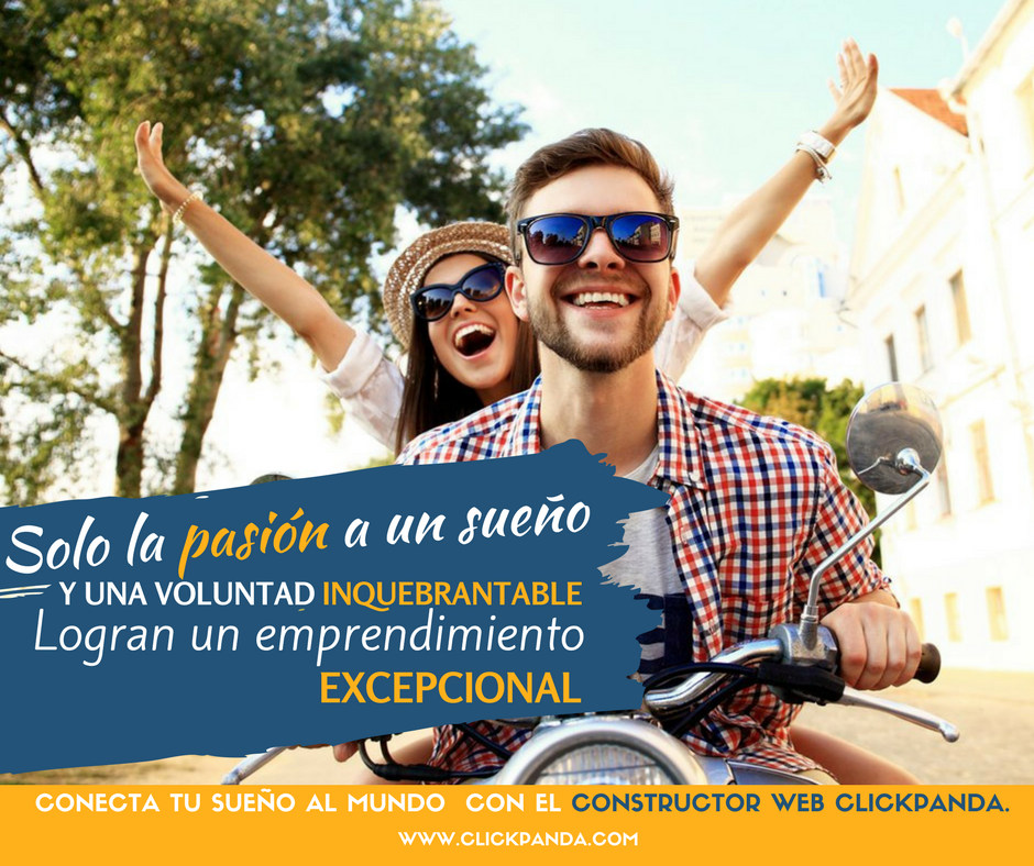 Click_Panda's tweet photo. Solo la pasión a un #sueño y una voluntad inquebrantable logran un #emprendimiento excepcional #ConstructorWeb https://t.co/sJuClzEexN #pyme https://t.co/V7qVOqoc8e