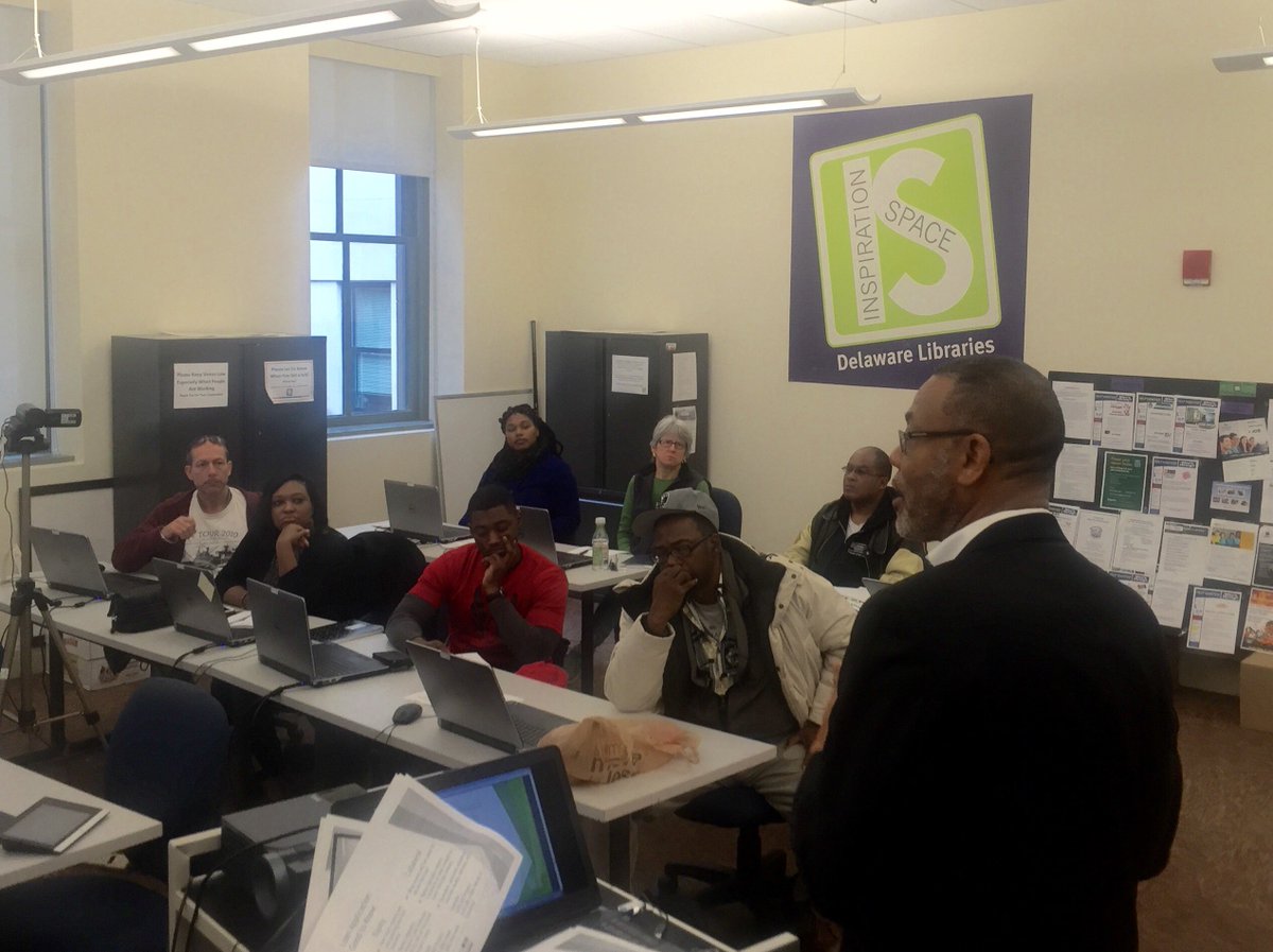 CoachCarlShaw's tweet photo. Great workshop on Biz Financing Options provided by 1st State Community Loan Fund today @DELibraries #InspirationSpace-Wilmington Library https://t.co/bqCW0D2vir