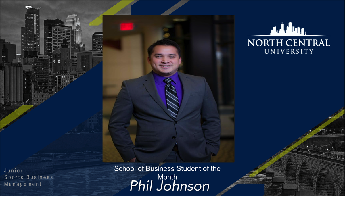 NCU_Business's tweet photo. Congratulations to Phil Johnson who was selected as this months, Student of the Month! https://t.co/3HnFFIZbQJ