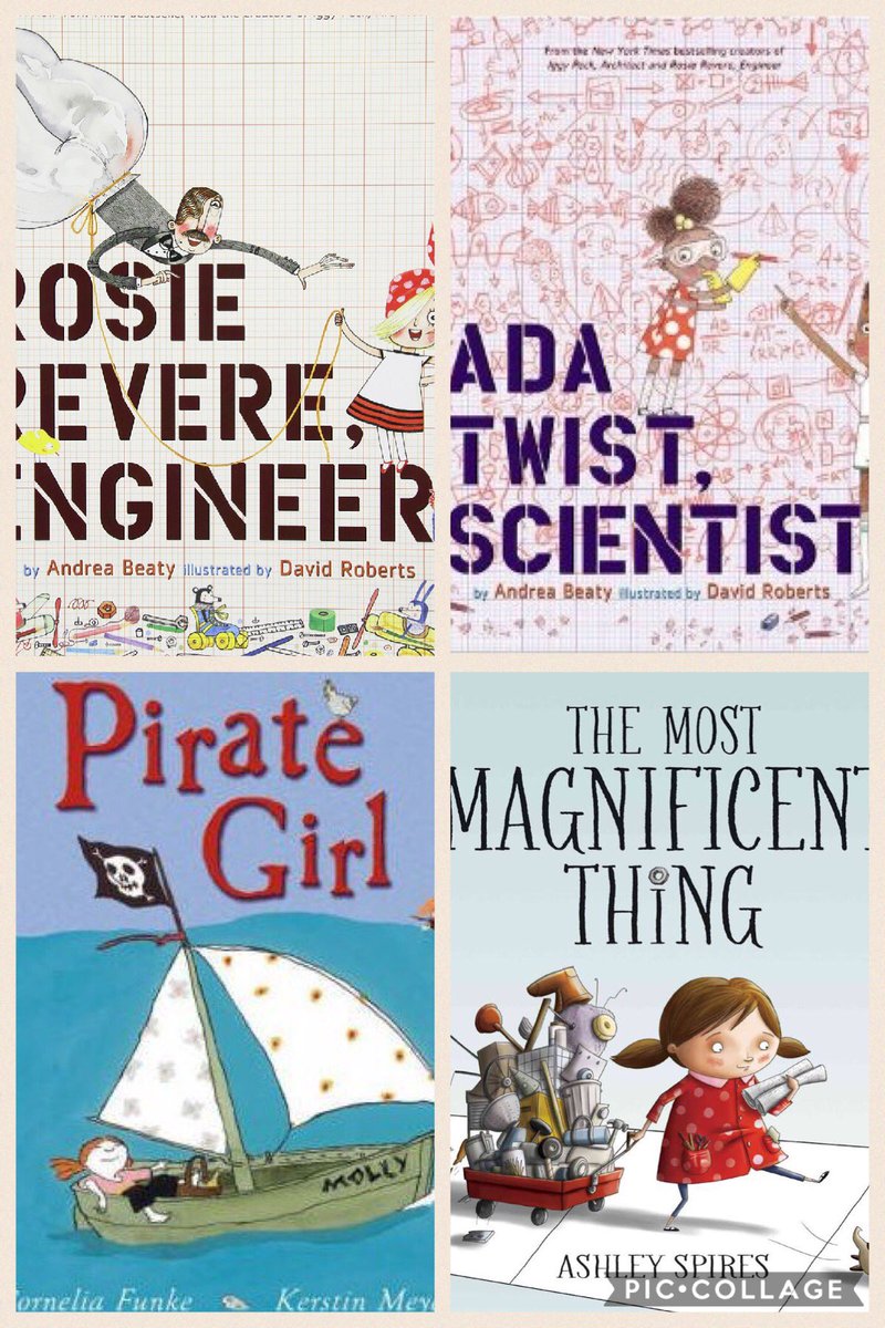 Books to break gender stereotypes for young girls #ADE2017 #ADE2016 #GirlsInSTEM
