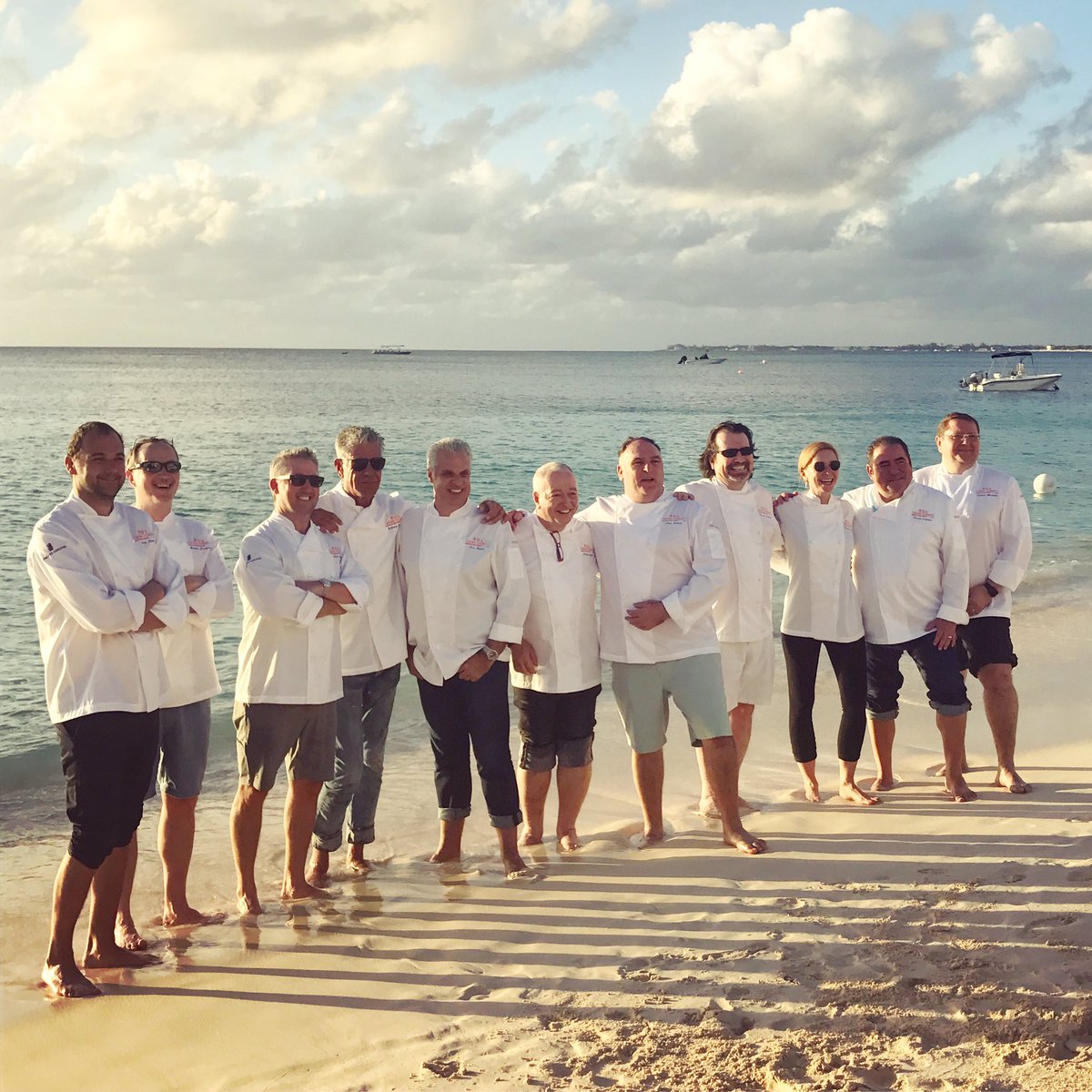 All chefs present &amp; accounted for... it's Officially the start of <a href="/CaymanCookout/">Cayman Cookout</a> ! - ER #caymancookout