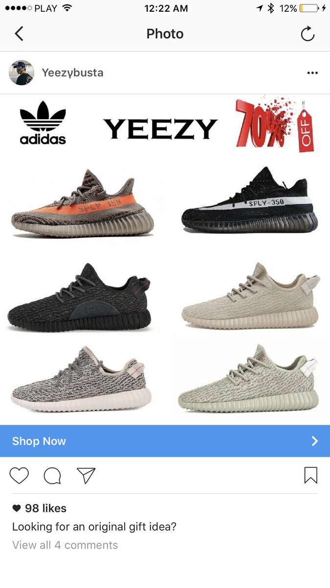 yeezy instagram ad