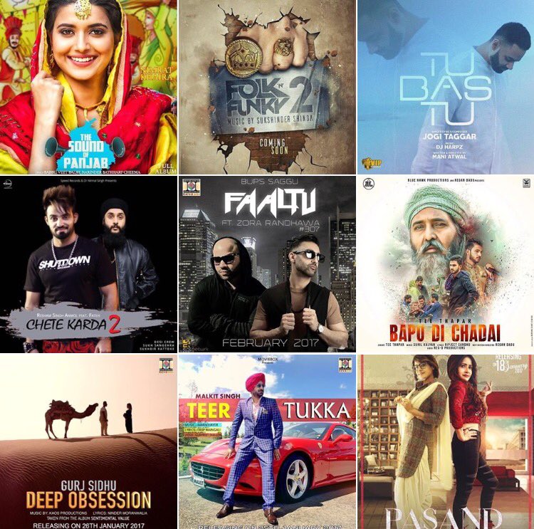 Bhangra_Central's tweet photo. Some of the upcoming music going to be released very soon ft @SukshnderShinda @FatehDOE @reshamanmol @DesiCrewMusic @DeepJandu #MalkitSingh https://t.co/yyQMOlCobO