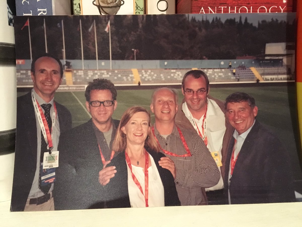 Home to see this in my study &amp; this is how we will remember him. Big smile, team player. <a href="/nicolc61/">Charlotte Nicol</a> last game as England prod for 5 Live.