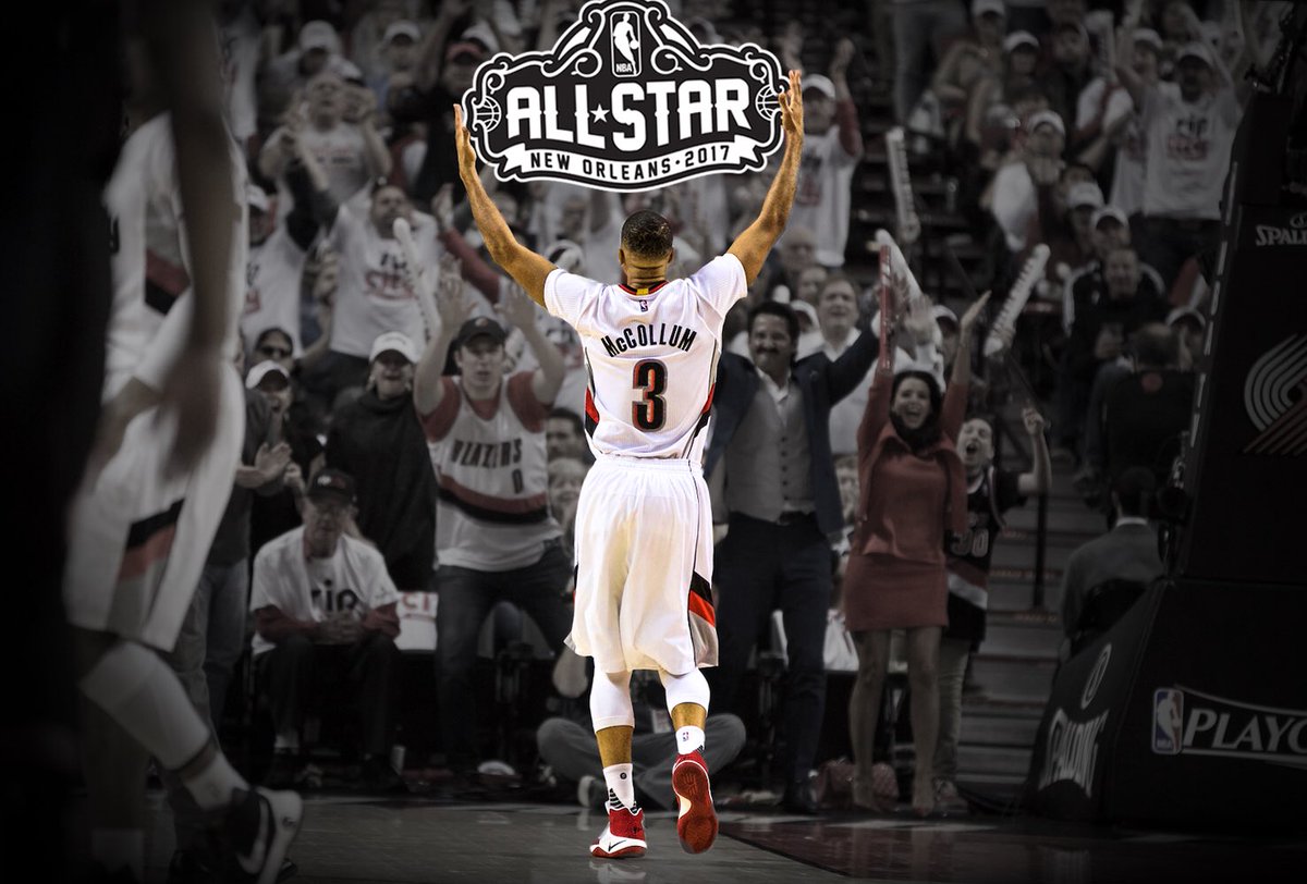 trailblazers's tweet image. CJ McCollum #NBAVote 

⚠️ Every RT gets a follow back ⚠️