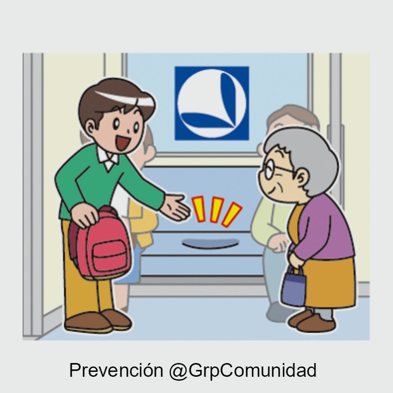 ⚠️ #NoTe Duermas cedele el asiento a una PERSONA #embarazada o ♿ o #Anciano o acompañadas c/niños pequeños.
