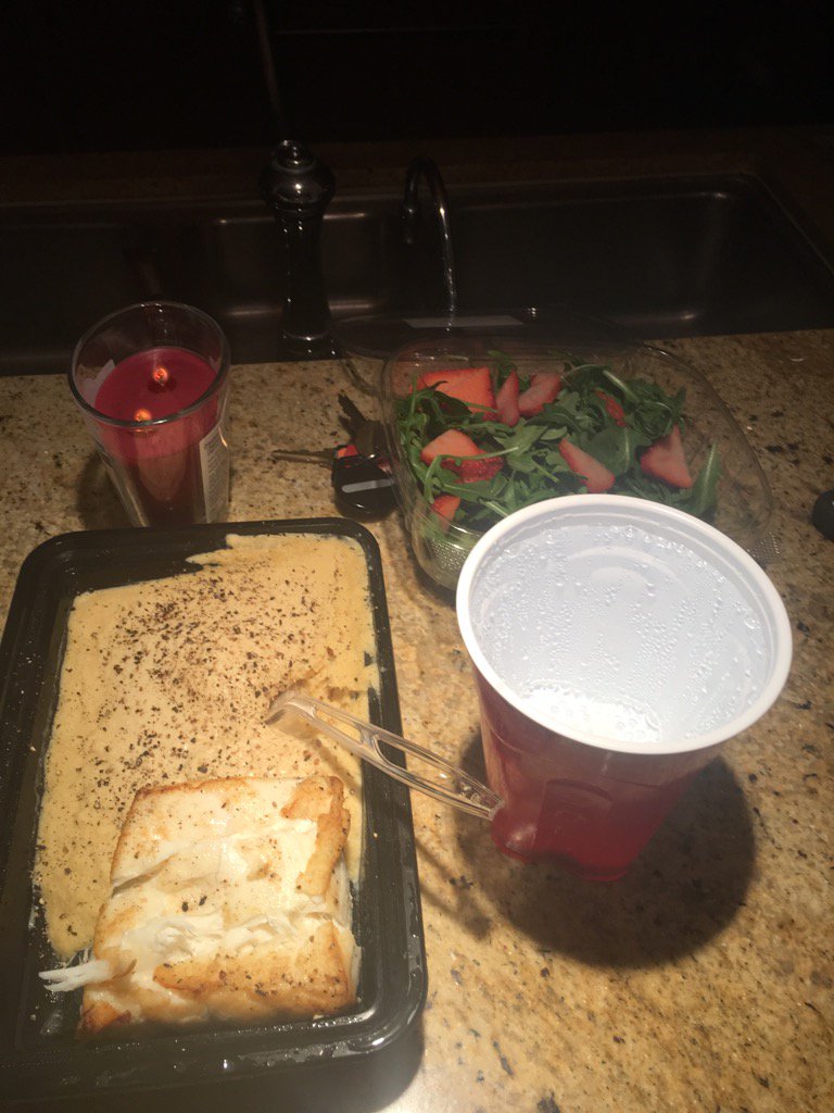 shannon sharpe on Twitter "Candle light dinner alone. Halibut, hummus