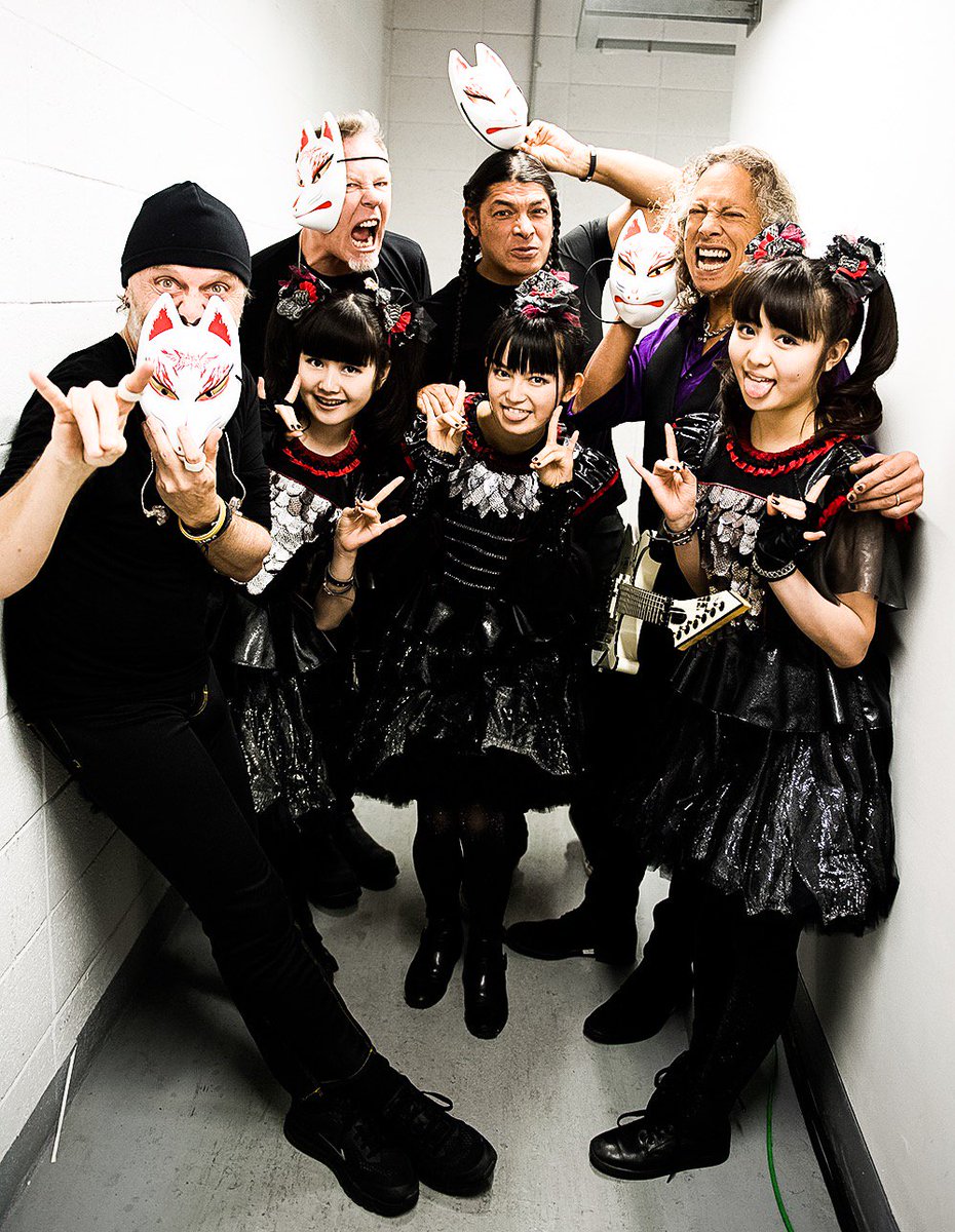 Babymetal The Fox God Led Us Babymetal Japan To The Metal Master Metallica Thanks Photo Rosshalfin Babymetal Metallica Worldwired Metal T Co Ez18kddf7b