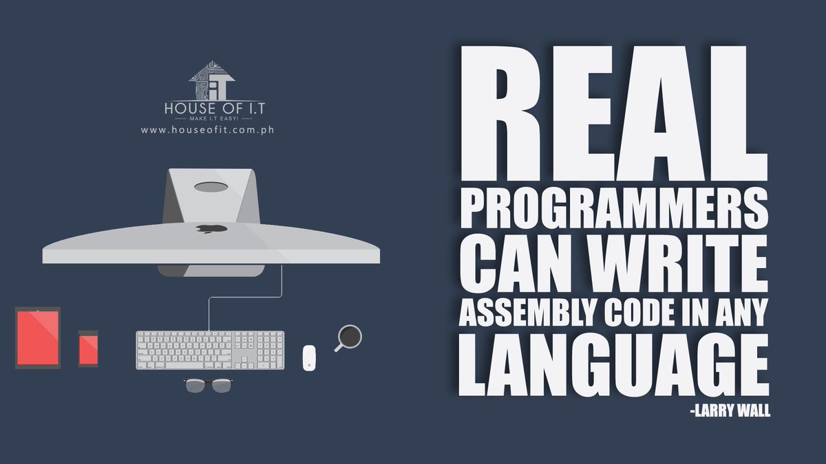 houseofitph's tweet image. Only real programmers will agree with this.

#programmers #realprogrammers #assemblycode #codes