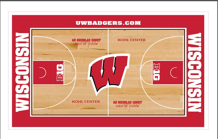 BadgerMBB's tweet photo. Starting next season, the Kohl Center court will officially be named... Ab Nicholas Court https://t.co/1pMWqUWocr