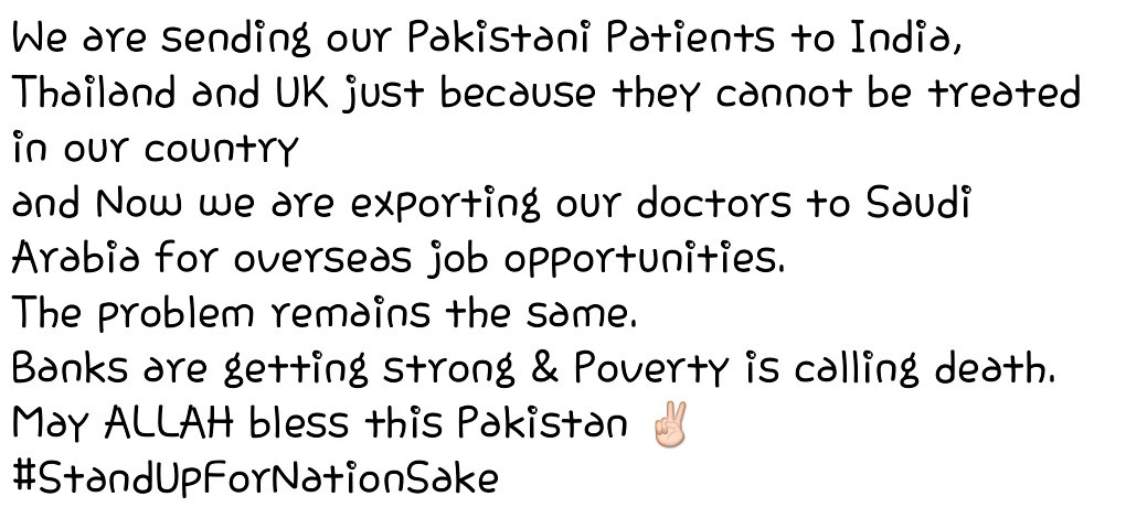 0xf4r's tweet image. #StandUpForNationSake
#SavePakistan #DoctorsOfPakistan