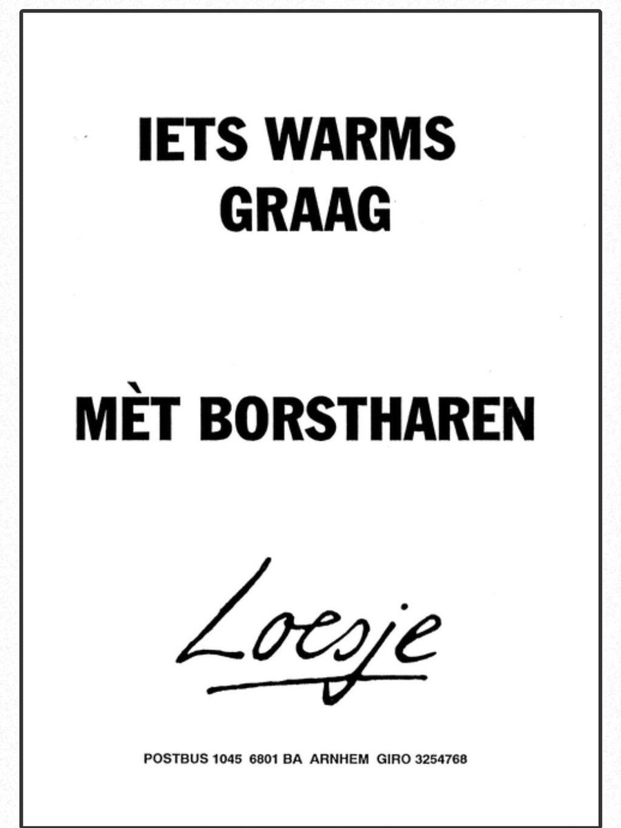 LoesjeNL's tweet photo. **Iets warms graag
met borstharen**
#loesje https://t.co/YX56D4ajsD