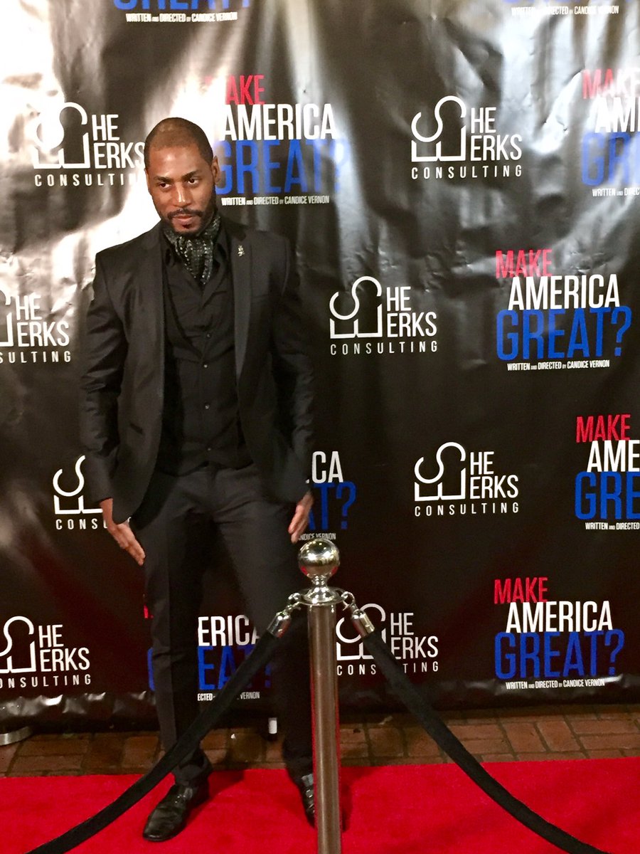 KarnellMatthews's tweet photo. Amazing night at the LA premiere of #MakeAmericaGreatFilm @see_es_vernon @CherylFrancisH https://t.co/c8X78ukeVT
